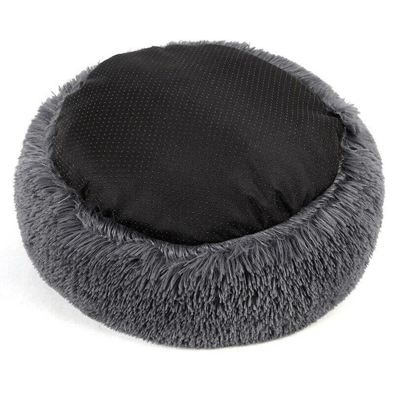 Oversized Calming Donut Dog Bed – XL Plush Round Bed for Large Dogs