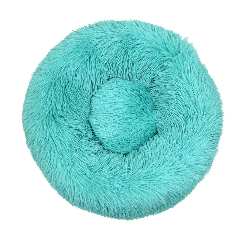 Oversized Calming Donut Dog Bed – XL Plush Round Bed for Large Dogs
