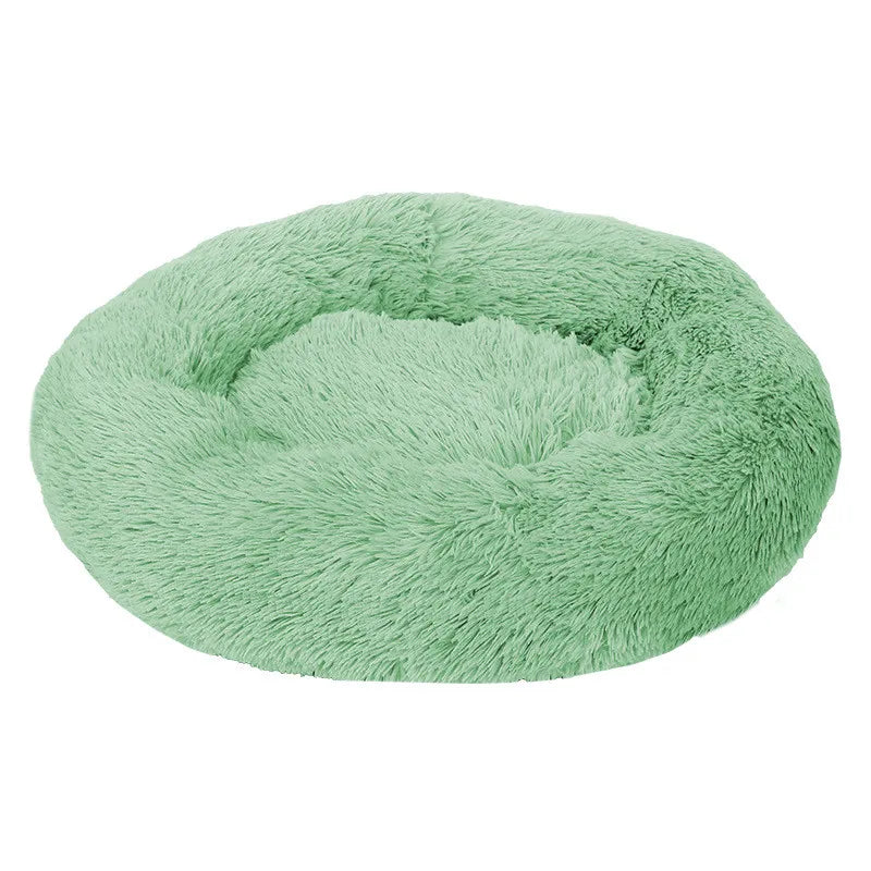 Oversized Calming Donut Dog Bed – XL Plush Round Bed for Large Dogs