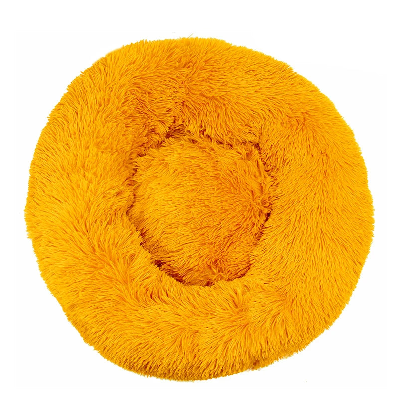 Oversized Calming Donut Dog Bed – XL Plush Round Bed for Large Dogs