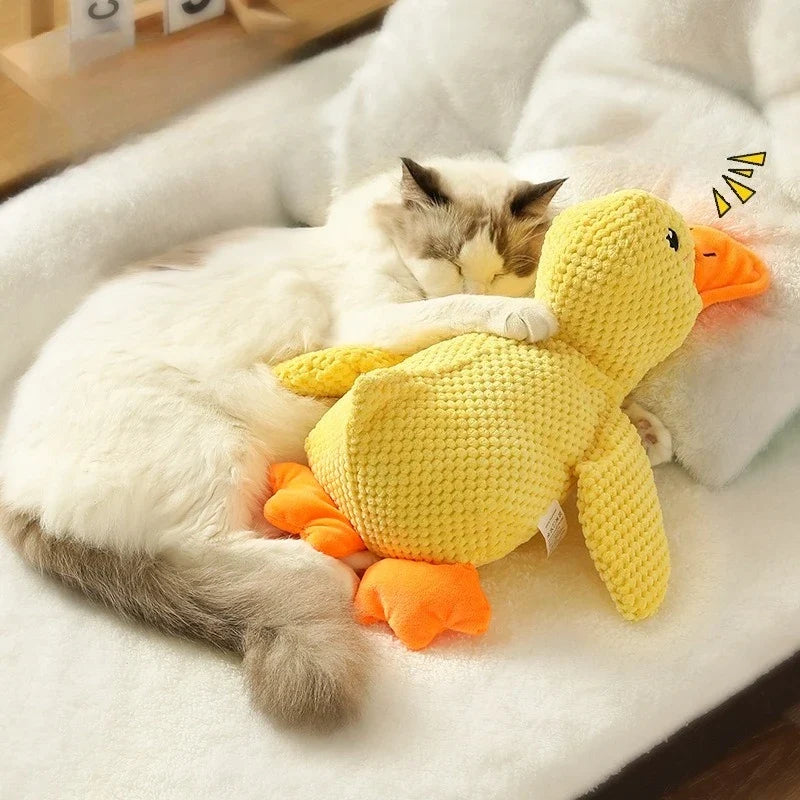 Quacking Duck Dog Toy – Interactive Squeaky Chew Toy for Dogs