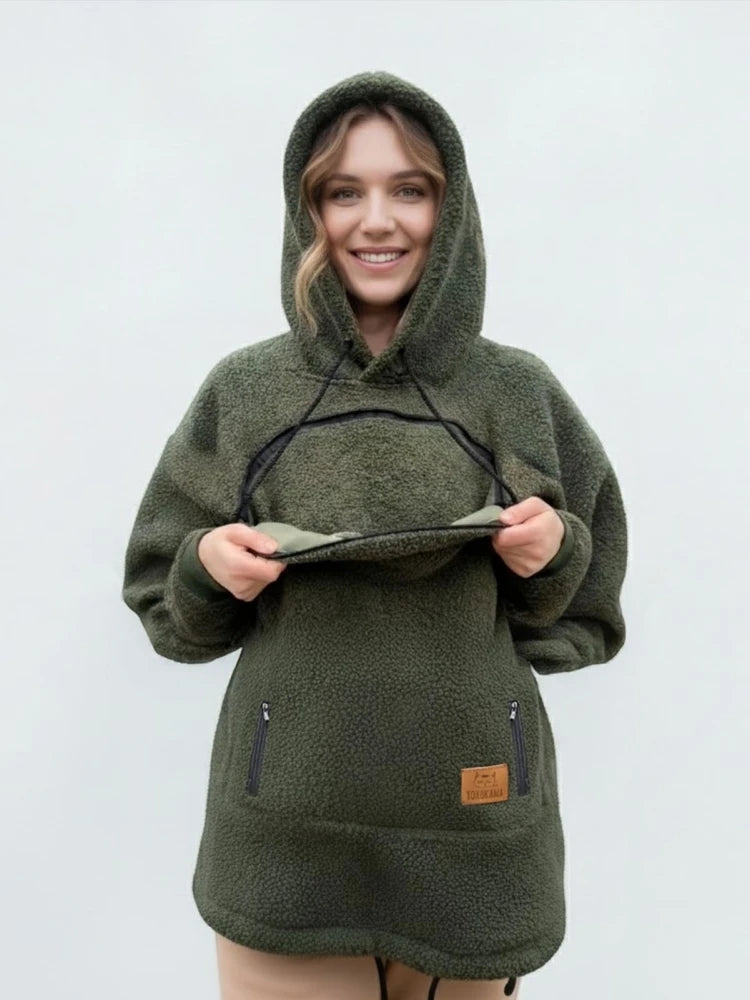 PetHug™ Hoodie 🐶🐱💖 — Cozy Pet Pouch & Warm Comfort
