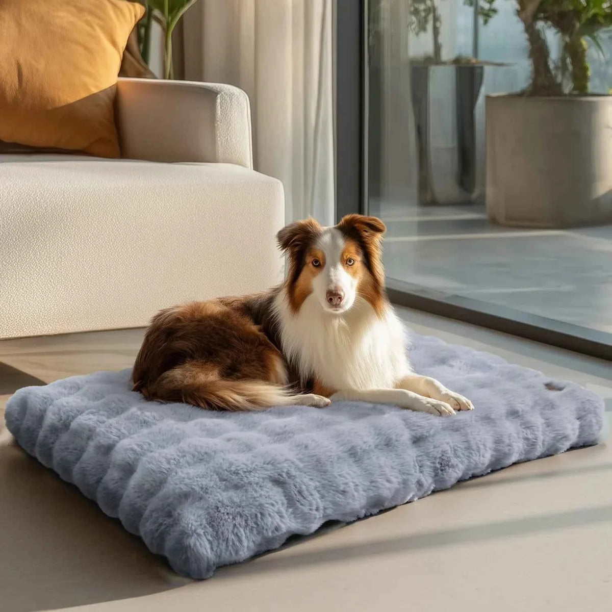 Ultra-Soft Calming Dog Bed – Orthopedic Foam & Washable Cover