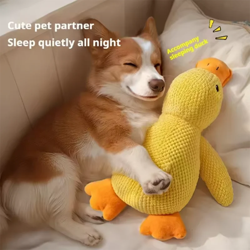 Quacking Duck Dog Toy – Interactive Squeaky Chew Toy for Dogs
