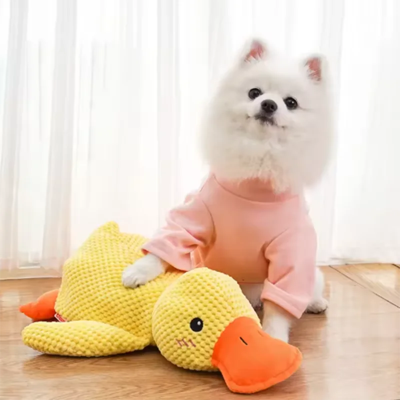 Quacking Duck Dog Toy – Interactive Squeaky Chew Toy for Dogs