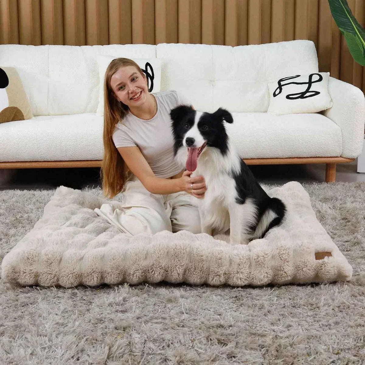 Ultra-Soft Calming Dog Bed – Orthopedic Foam & Washable Cover