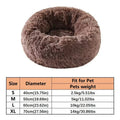 Faux Fur Donut Calming Cat Bed