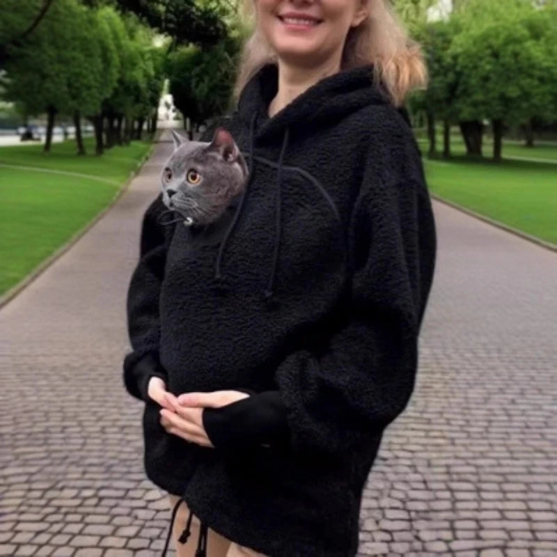 PetHug™ Hoodie 🐶🐱💖 — Cozy Pet Pouch & Warm Comfort