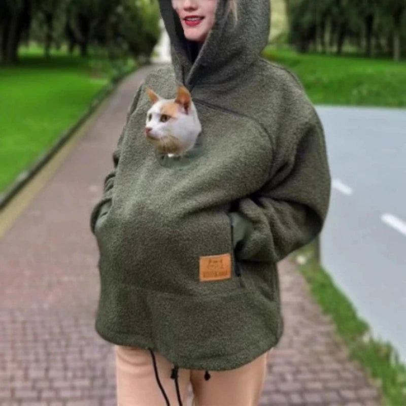 PetHug™ Hoodie 🐶🐱💖 — Cozy Pet Pouch & Warm Comfort